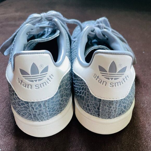 Rare Reptile Embossed Stan Smith Grey Sneakers Womens 8.5 US 40 2/3 EUR - Picture 4 of 6